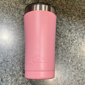 Tumbler with lid pink with clear lid